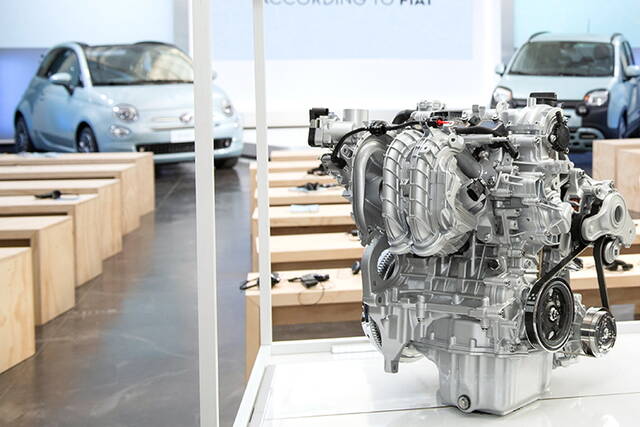Tříválcový motor Fiat FireFly (GSE) 1.0, který pohání Fiat 500 Hybrid a Pandu