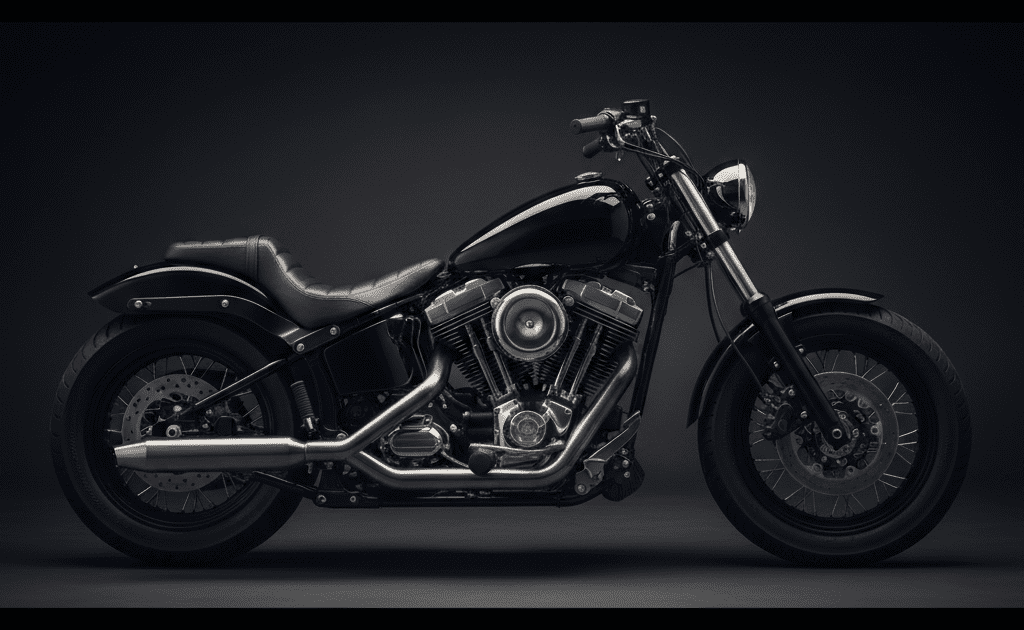 Americký V-twin cruiser motocykl ve stylu Harley-Davidson Sportster