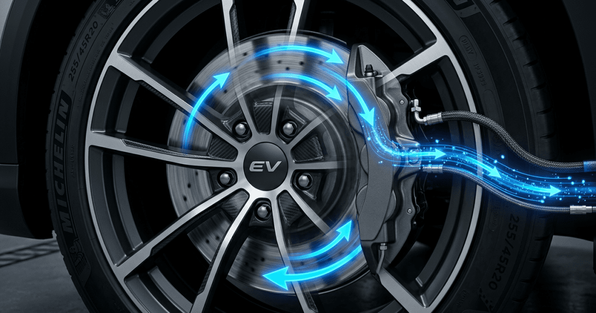 Rekuperace brzdné energie u elektromobilu – princip přeměny kinetické energie na elektrickou