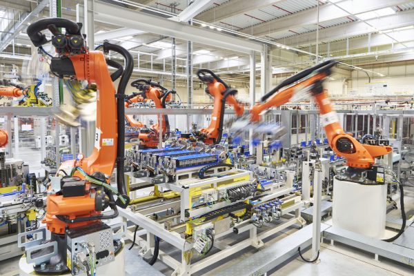 Výrobní linka baterií Škoda Auto v Mladé Boleslavi