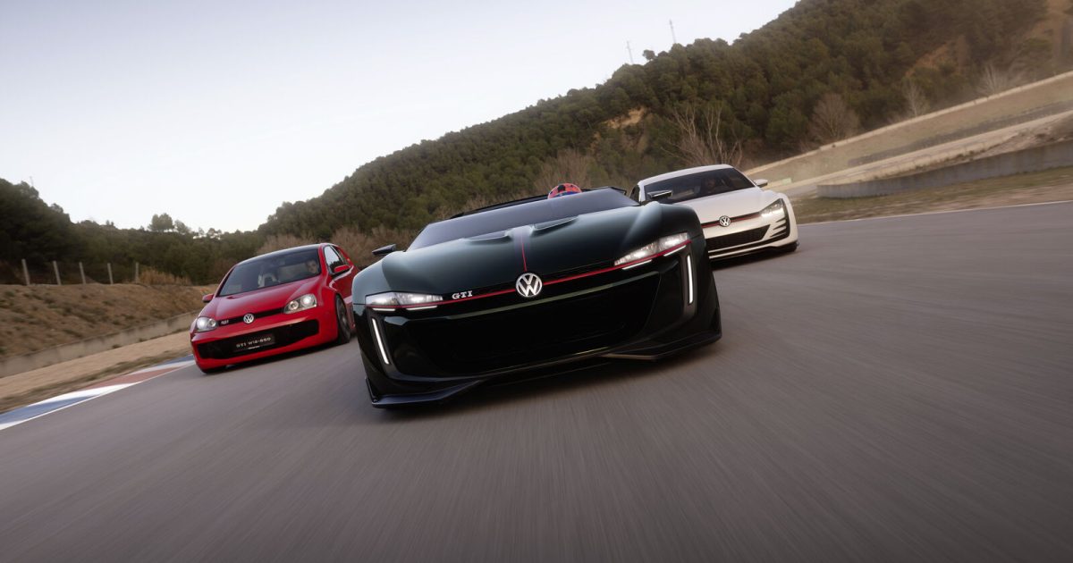 Volkswagen Golf GTI W12-650, Golf GTI Roadster a Design Vision GTI - tři koncepty k 50. výročí GTI