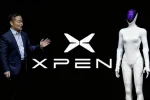 He Xiaopeng, CEO XPeng, představuje technologické novinky včetně robota