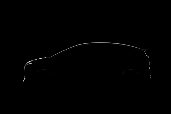 Designová skica Audi A2 e-tron — silueta kompaktního elektromobilu