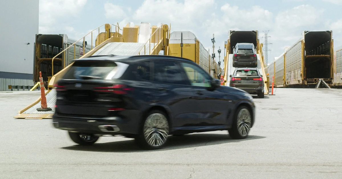 Export vozidel BMW X ze závodu Spartanburg