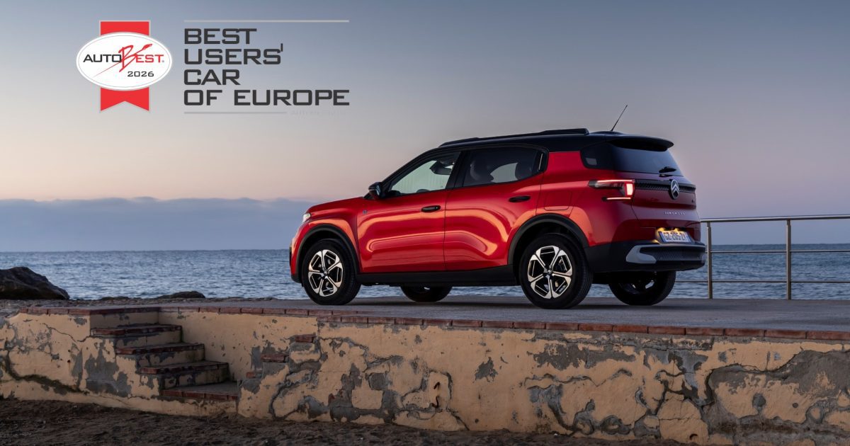 Citroën C3 Aircross s oceněním AUTOBEST Best Users Car 2026