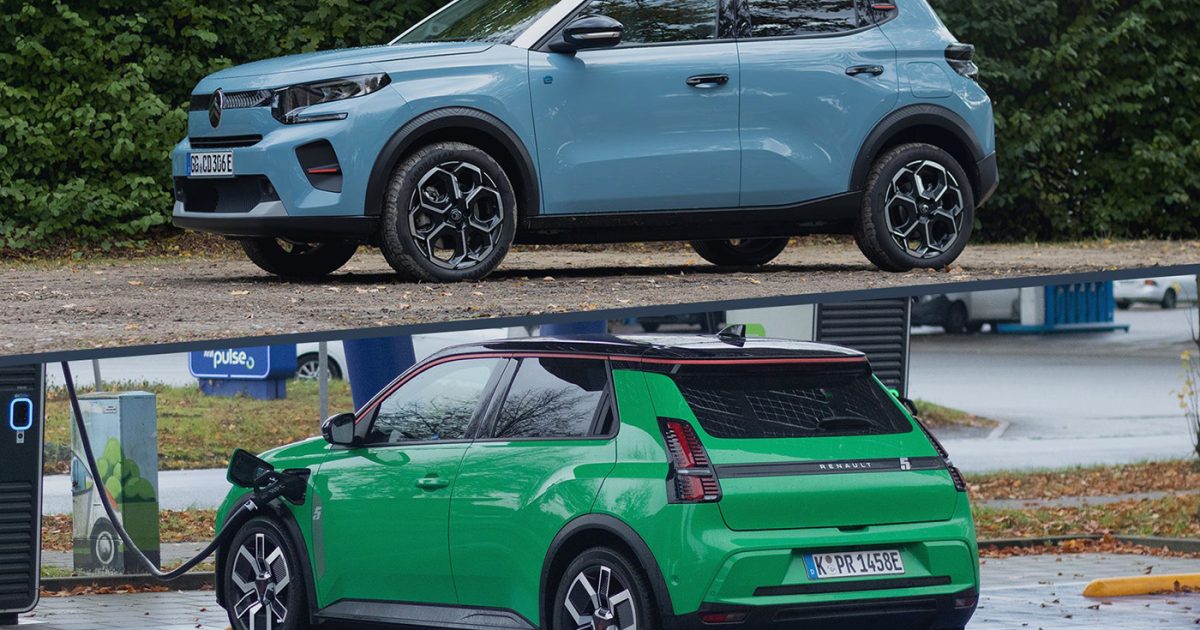 Citroën ë-C3 a Renault 5 E-Tech, dostupné evropské elektromobily
