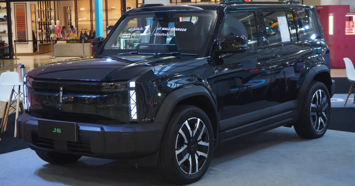 Jaecoo J6 elektrické SUV pohled zepředu