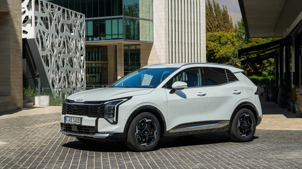 Kia Sportage 2026 facelift – přední pohled s novými Star Map LED světly