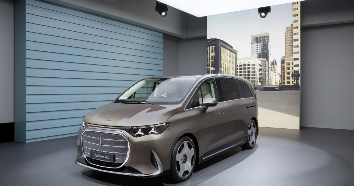 Mercedes-Benz VLE 2026 plně elektrický velkoprostorový vůz