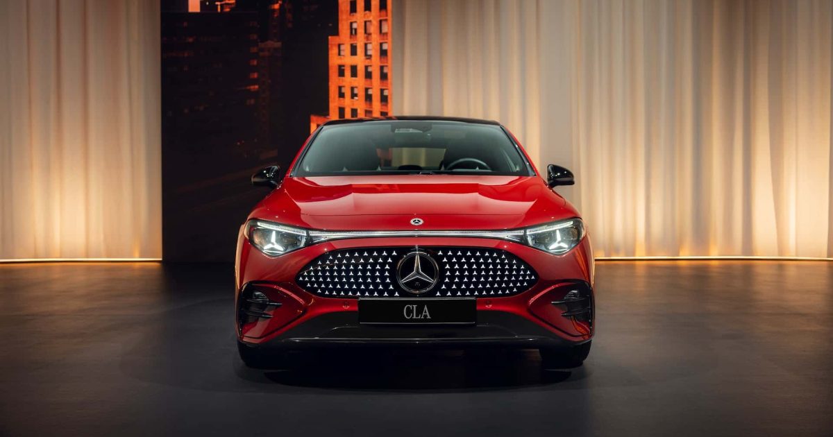 Mercedes-Benz CLA 2026 – pohled zepředu