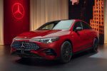 Nový Mercedes-Benz CLA 2026 v červené barvě – press foto