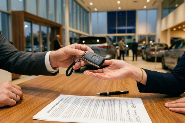 Kupní smlouva na auto - předání klíčů po podpisu smlouvy