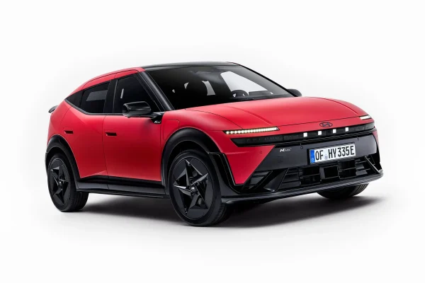 Hyundai IONIQ 3 N Line červený exteriér Aero Hatch hatchback