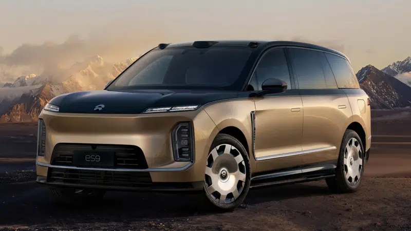 NIO ES9 2026 zadní tříčtvrteční pohled