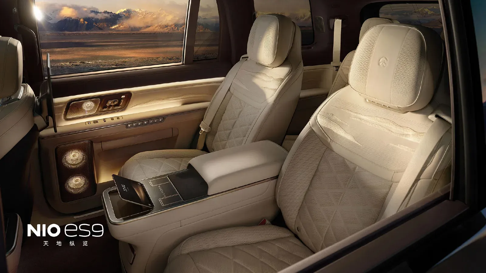 Zero-gravity executive sedadla v druhé řadě NIO ES9