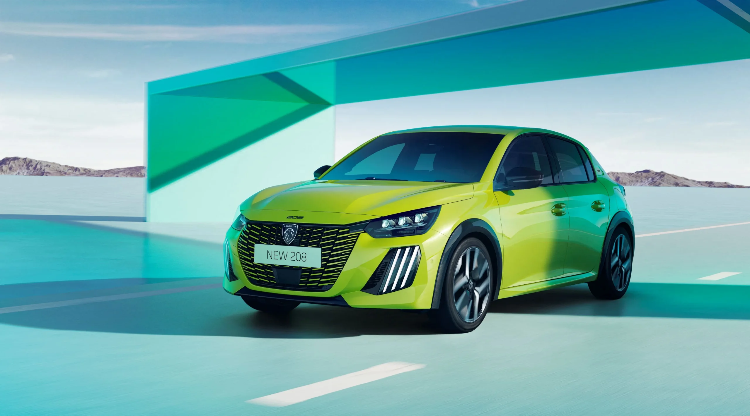 Peugeot 208 2026 v zelené barvě