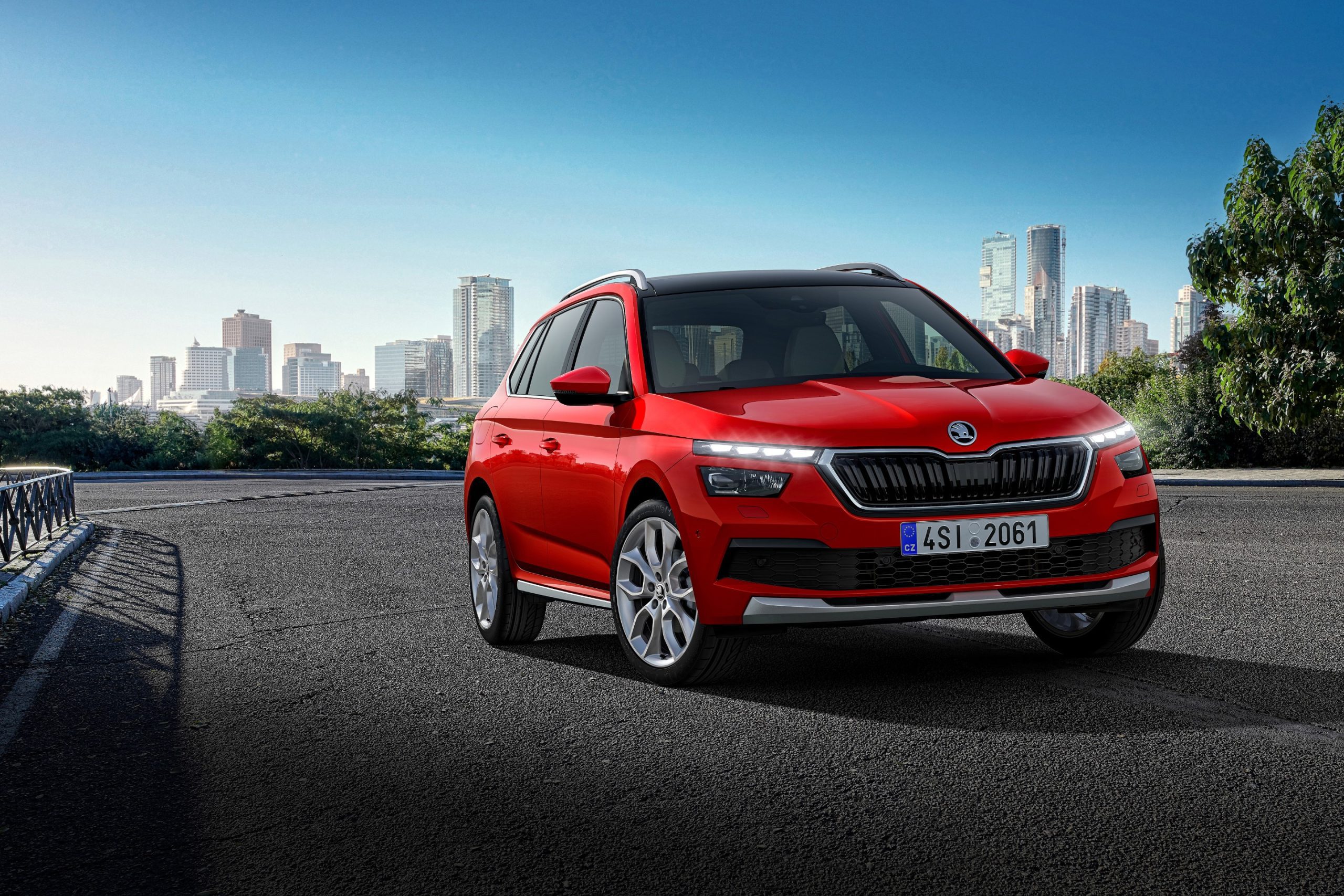 Škoda Kamiq facelift 2024 přední maska