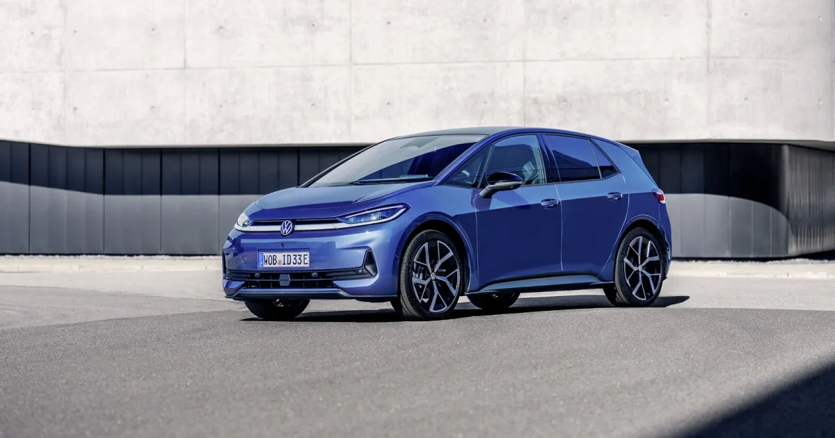 Volkswagen ID.3 Neo modrý 3/4 pohled