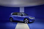 Volkswagen ID. Polo, modrý elektromobil, tisková fotografie z premiéry 2026