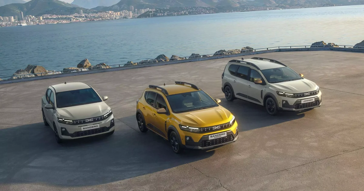 Faceliftovaná Dacia Jogger 2026 — nový pixelový grill ve stylu Bigsteru.