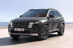 Hyundai Tucson 2024 facelift z předního tříčtvrtečního pohledu