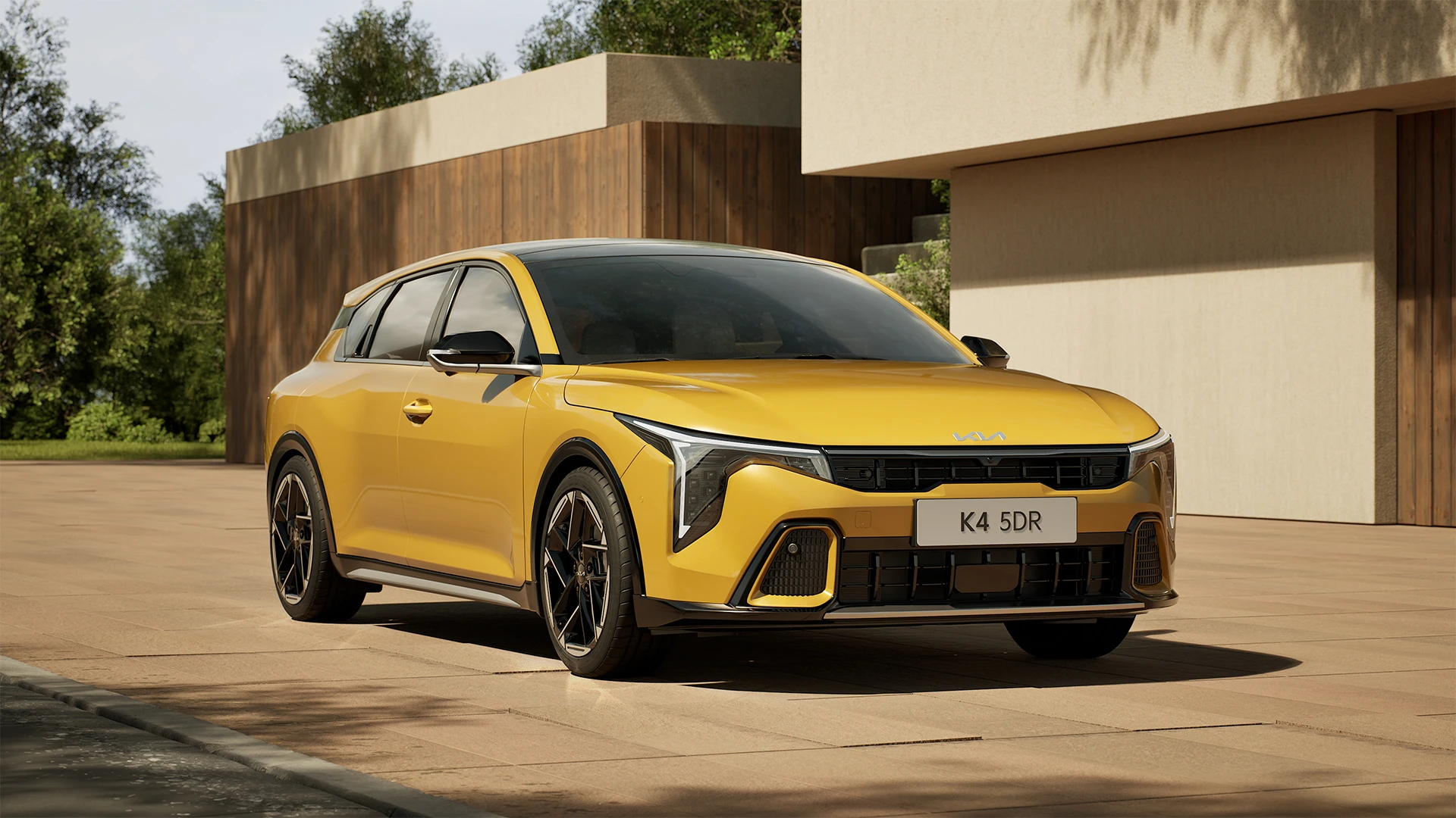 Kia K4 hatchback dynamický pohled