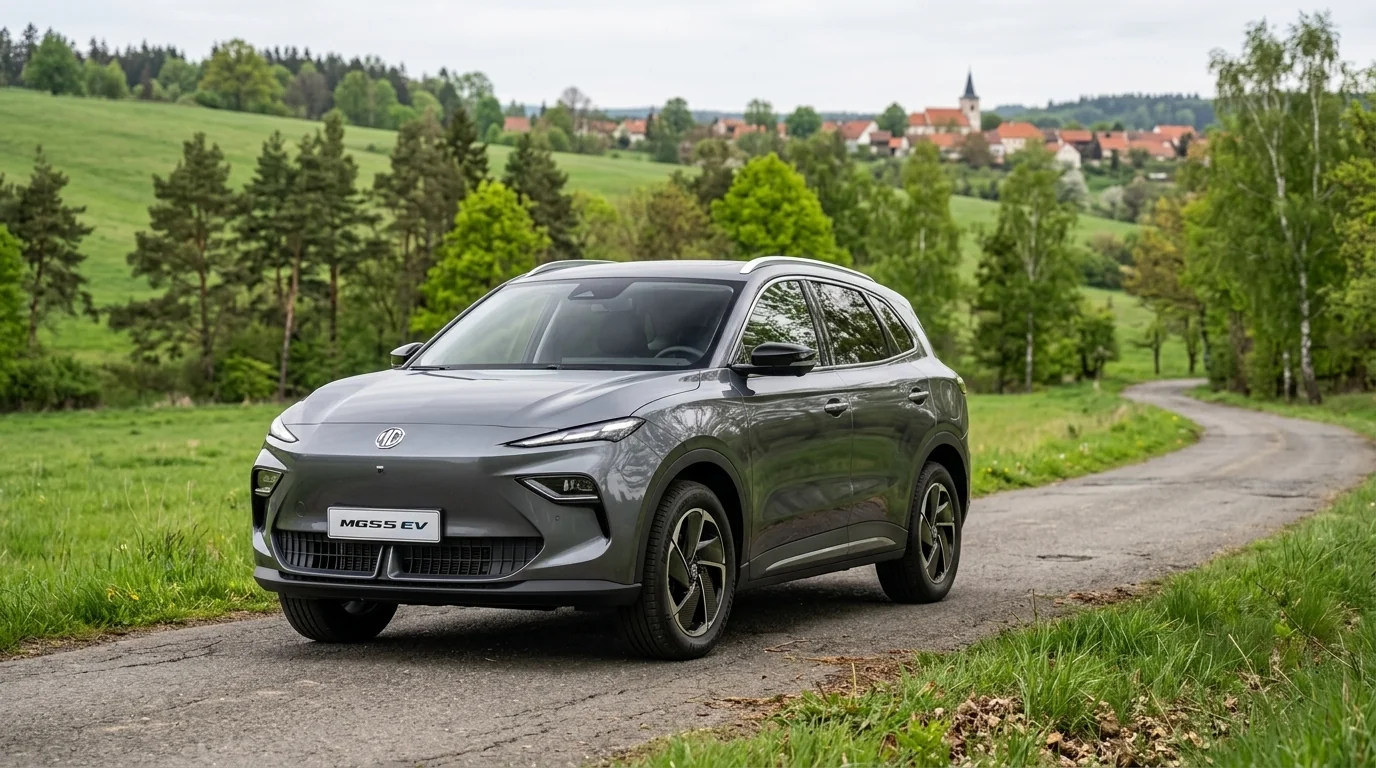 MG S5 EV na české silnici