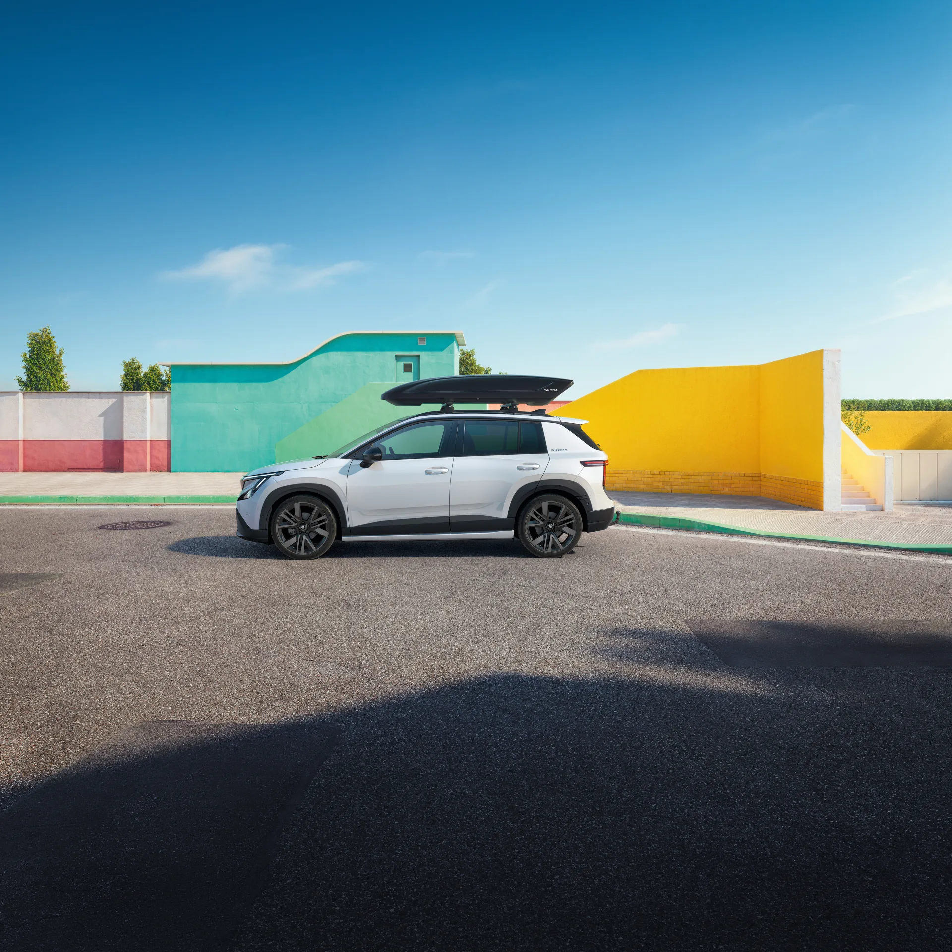 Škoda Epiq z boku - nejmenší elektromobil značky