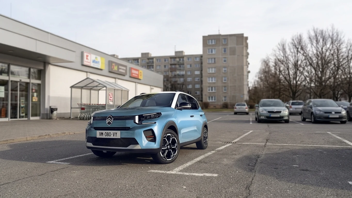 Citroën C3 z předního tříčtvrtečního pohledu