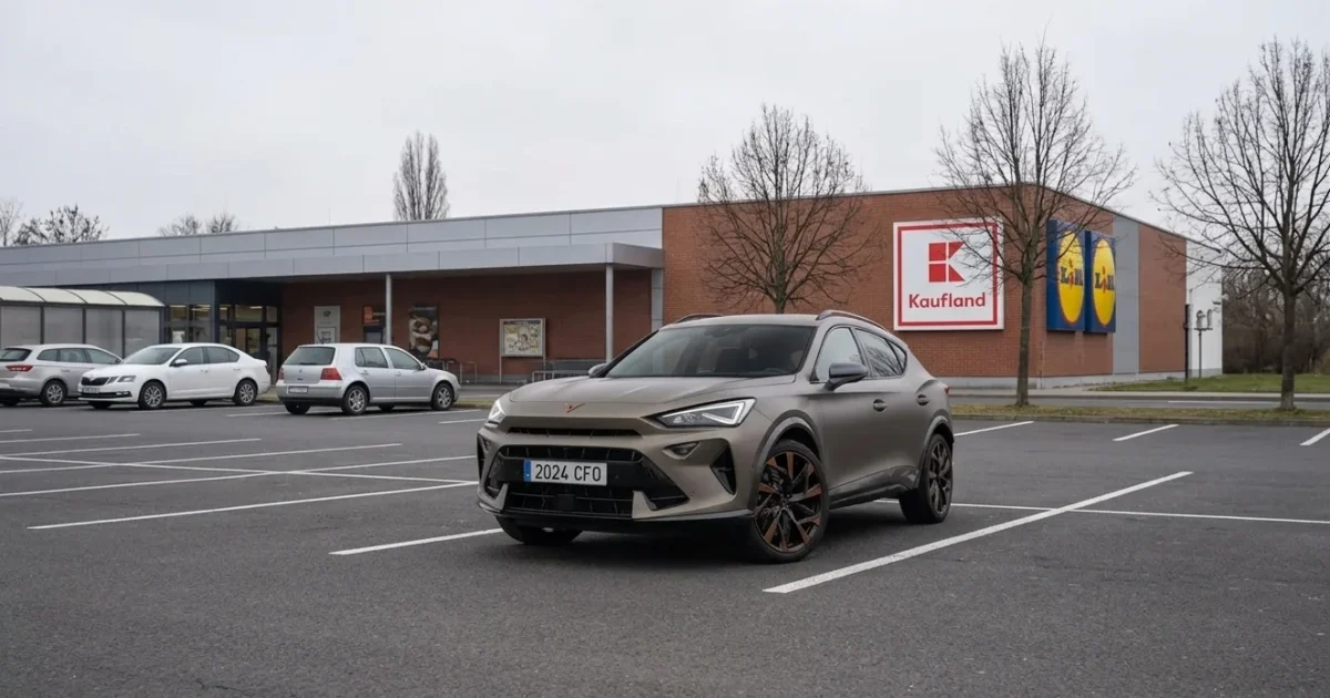 CUPRA Formentor 2026 recenze - sportovní crossover zaparkovaný na českém parkovišti