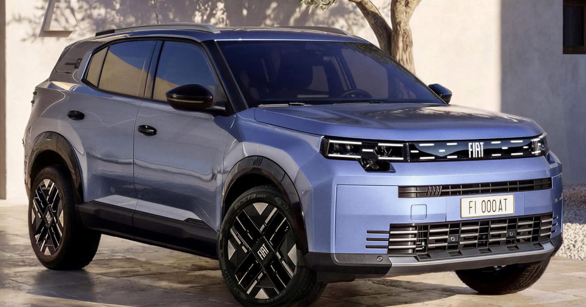 Fiat Grizzly SUV - přední tříčtvrteční pohled, modrá metalíza