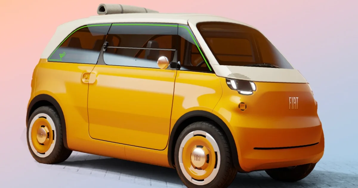 Koncept Fiat Multiplina, elektrická čtyřkolka se čtyřmi místy