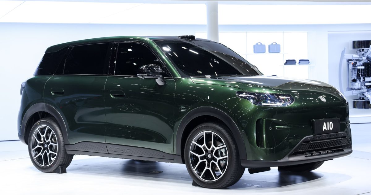 Leapmotor A10 elektrické SUV, přední tříčtvrteční pohled