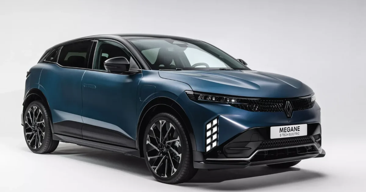 Renault Mégane E-Tech electric v barvě Satin Blue