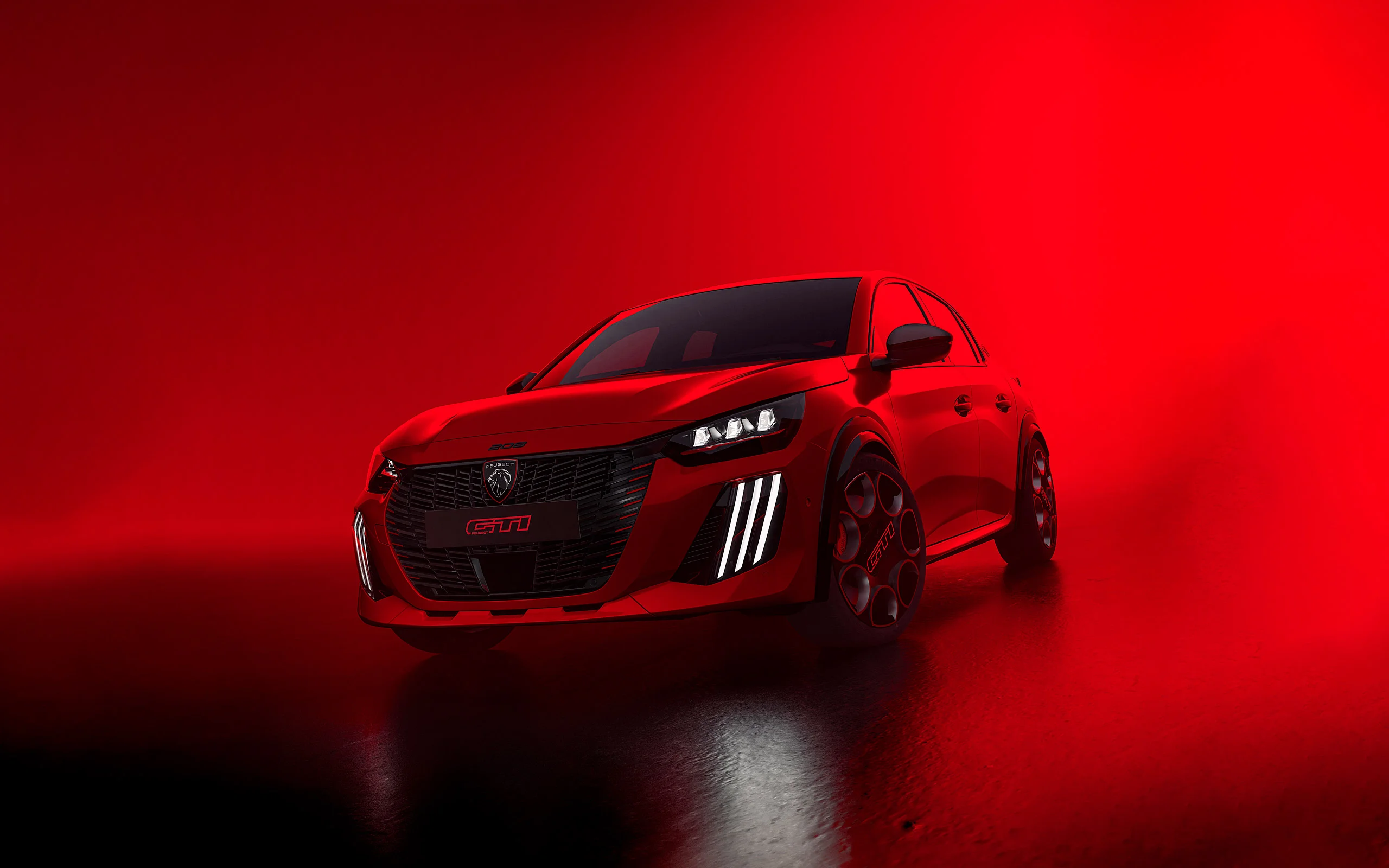 Peugeot E-208 GTi 2026 v exkluzivním červeném laku jako pocta 205 GTi