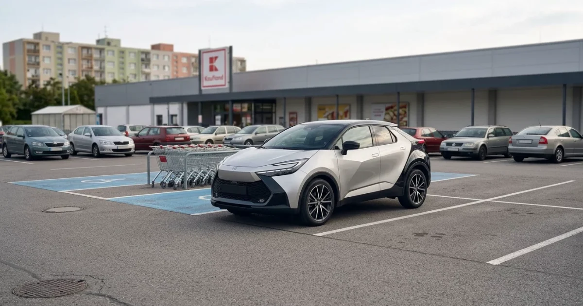 Toyota C-HR+ elektrický crossover na českém parkovišti