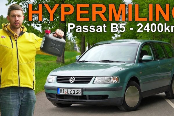 Zelený VW Passat B5 Variant 1.9 TDI z roku 1998, se kterým youtuber Offroadventure dojel na jednu nádrž za polární kruh
