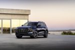 Audi Q9 2026 v modré barvě při oficiální světové premiéře
