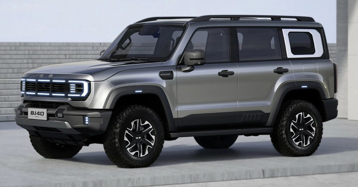 BAIC BJ40 v předním tříčtvrtečním pohledu