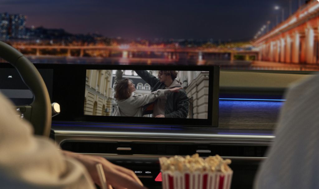 Paket Hyundai Entertainment na displeji infotainmentu