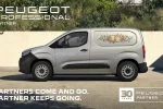 Peugeot Partner v bočním pohledu, oficiální vizuál k 30. výročí modelu