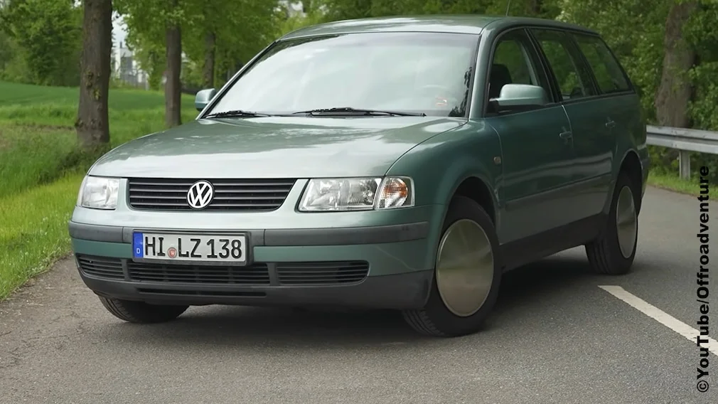 Volkswagen Passat B5 1.9 TDI se zakrytymi disky kol pro lepsi aerodynamiku pri rekordni jizde