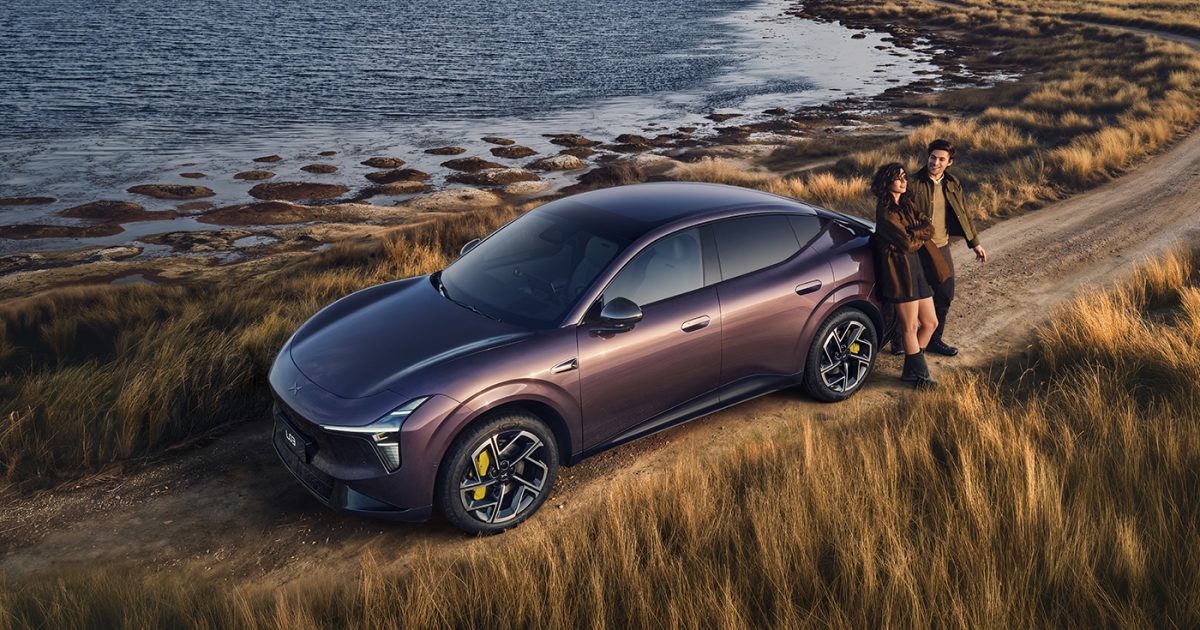 XPENG L03 SUV kupé před světovou premiérou v Mnichově