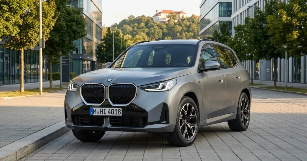 BMW X3 G45 v české městské scenérii
