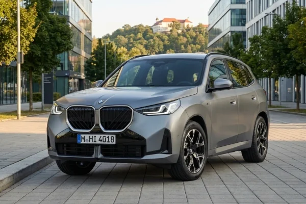 BMW X3 G45 v české městské scenérii