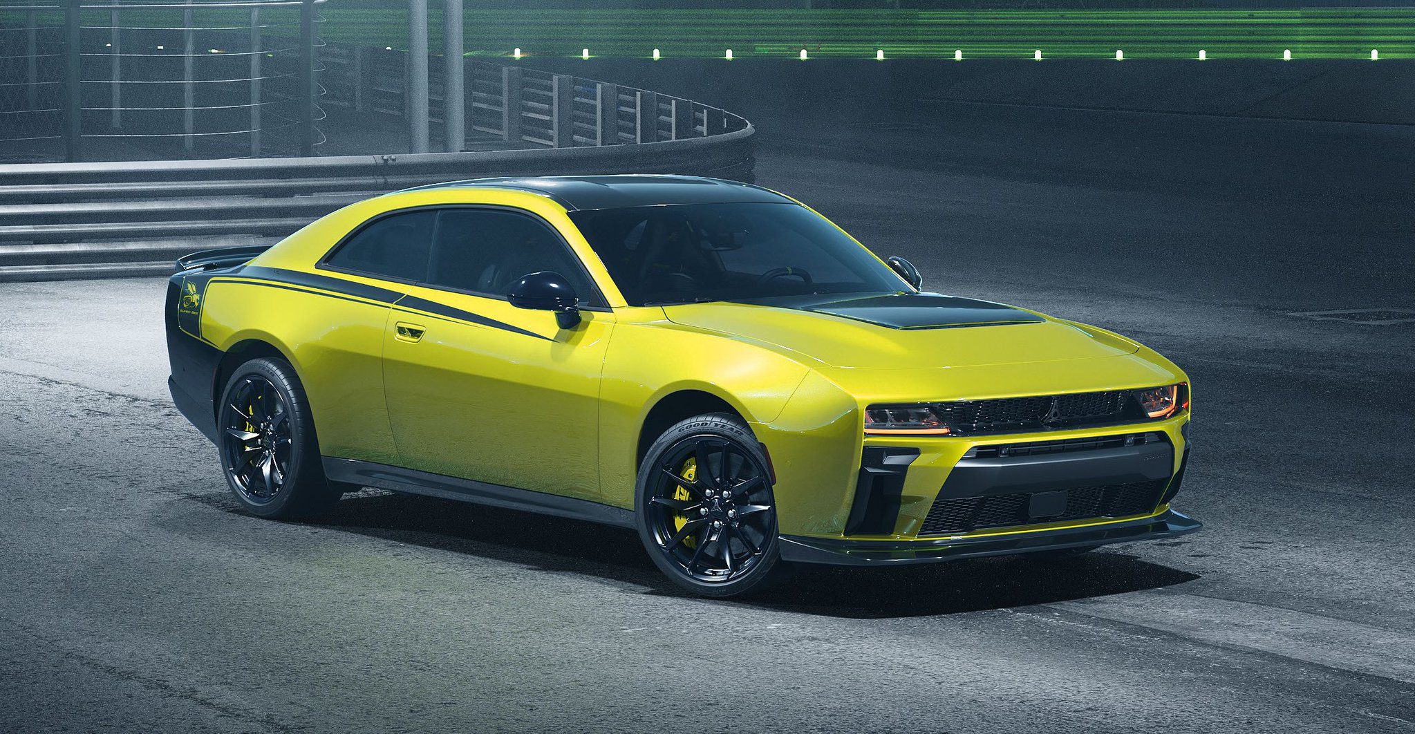Dodge Charger Super Bee 2027 v laku Sucker Punch zepředu