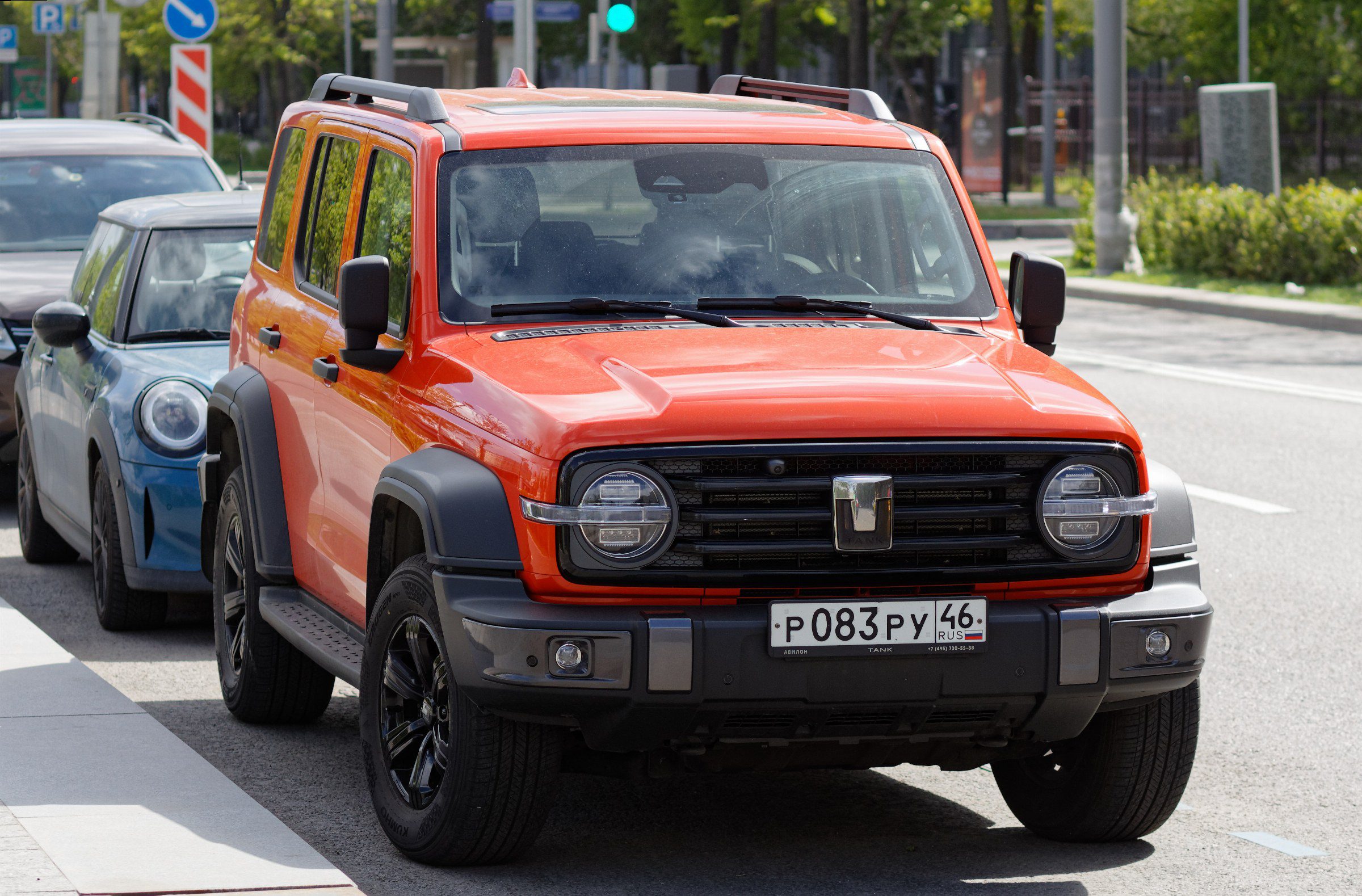 Oranžové SUV Tank 300 z koncernu GWM
