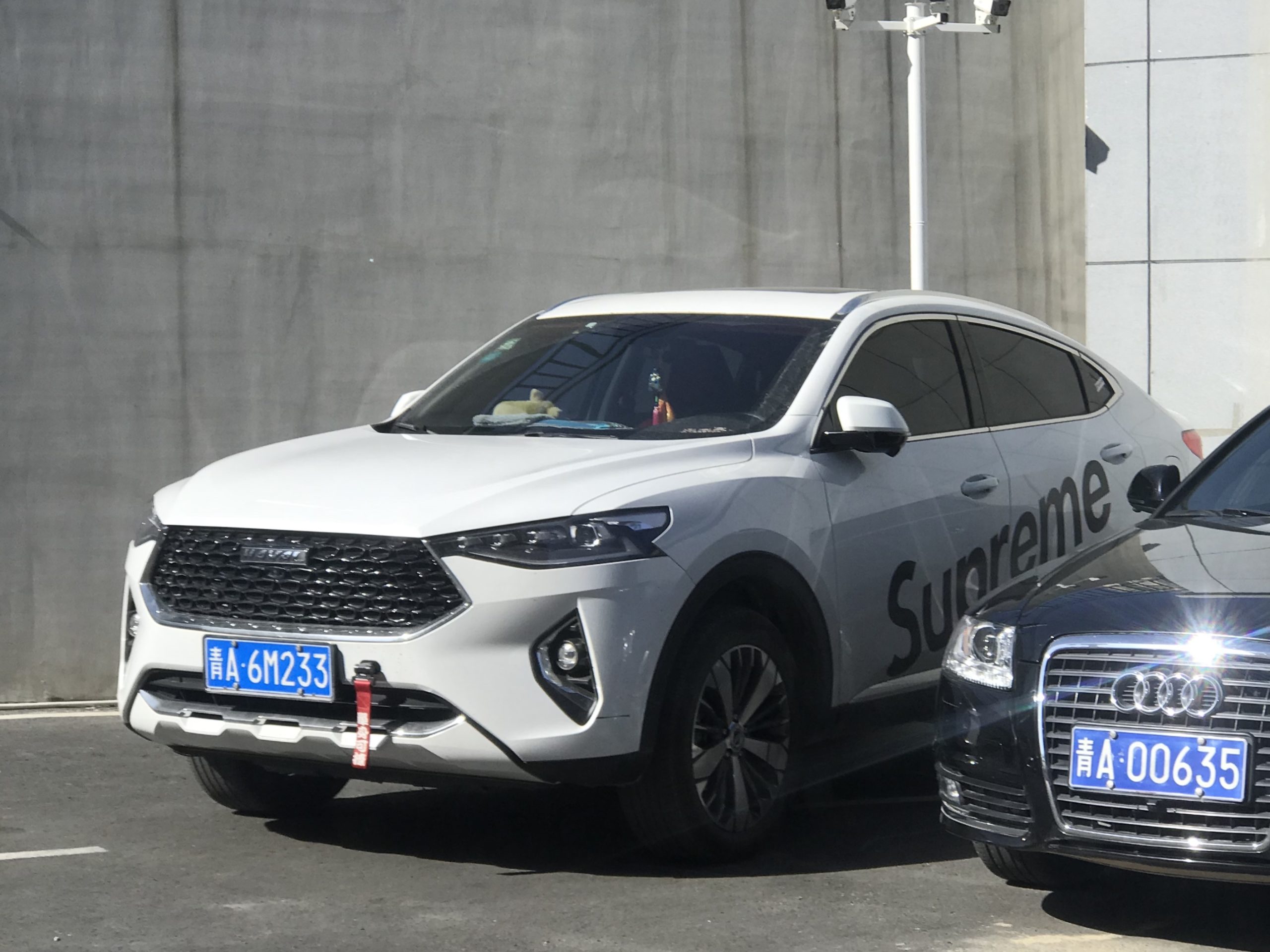 Bílý Haval F7x zepředu
