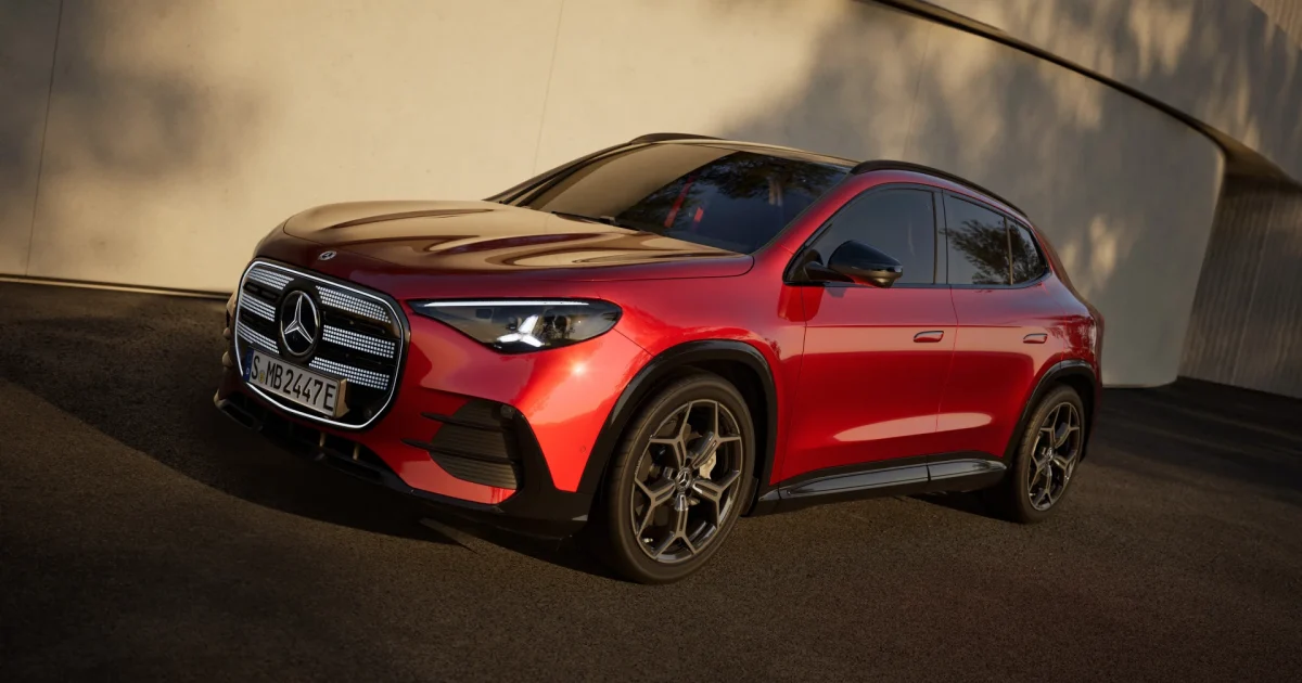 Nový Mercedes-Benz GLA třetí generace, pohled zepředu