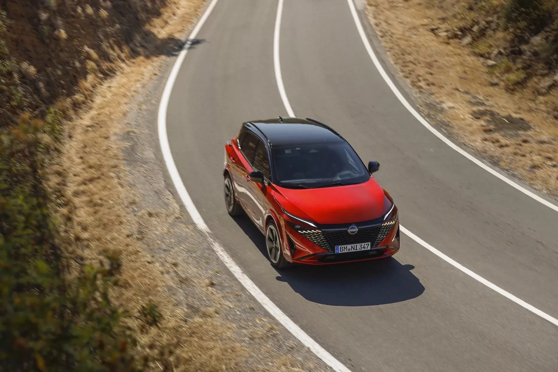 Nissan Qashqai e-POWER na klikaté horské silnici
